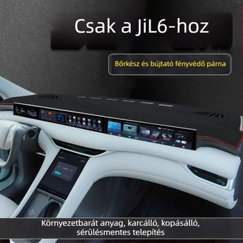 Zhiji L6 középső konzol és műszerfal napvédő matrac – velúr, logó nyomtatás