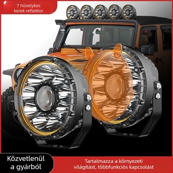 7 hüvelykes körkörös LED spotlámpa terepjáróhoz – első lökhárító világítás