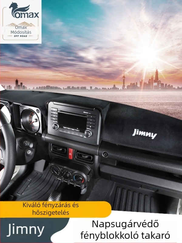 Jimny JB64/JB74 műszerfal napvédő matrac, párnázott anyag, tükröződés-mentes, napfény elleni védelem