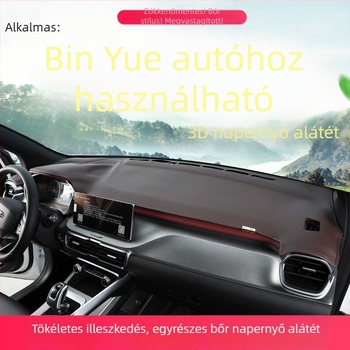 Binyue 3D műszerfal fényblokkoló matrac belső felújításokhoz és középső Konzol árnyékolóhoz