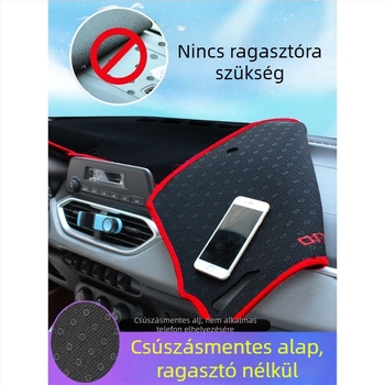 Központi konzol árnyékoló párna a műszerfalhoz – poliészter, hőszigetelés, belső dekoráció autókhoz