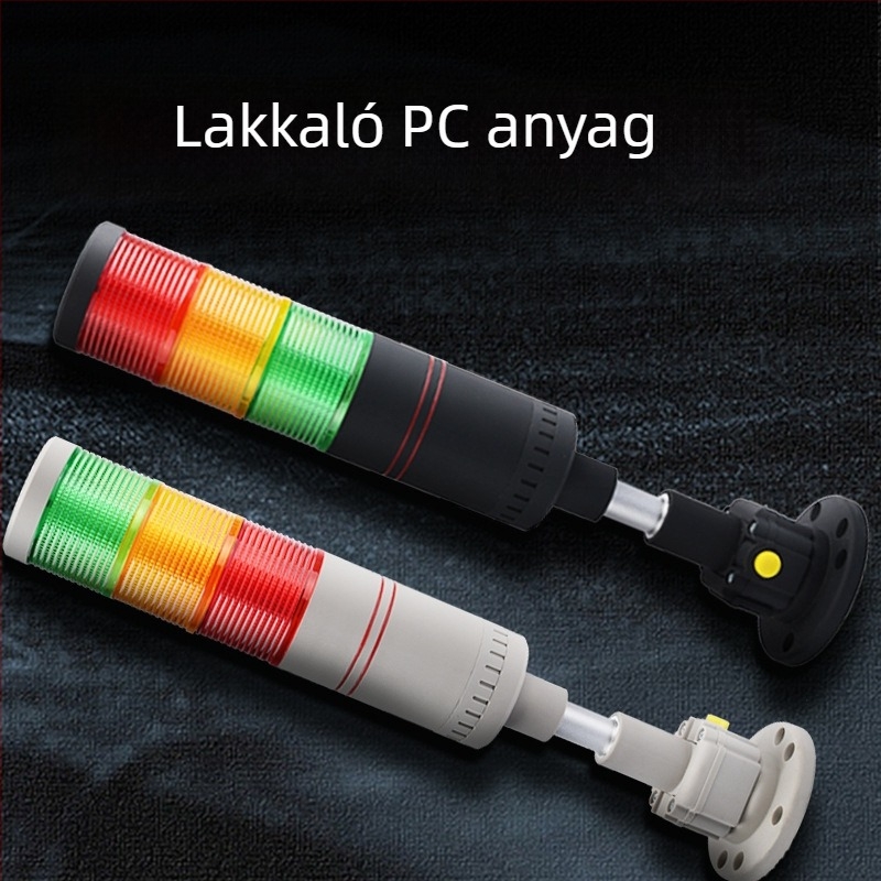 LED figyelmeztető lámpa gépi eszközökhöz, torony jelzővel, többszintű kijelző, 24V, EXZS60DH