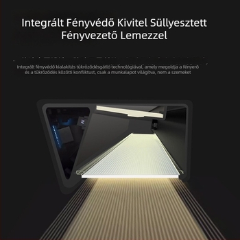 Teljes spektrumú szemvédő lámpa, falra szerelhető, tanuláshoz, íráshoz és olvasáshoz, árnyékmentes asztali lámpa, mágneses rögzítés
