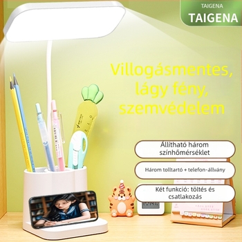 LED asztali lámpa beépített akkumulátorral és érintéses kapcsolóval – CRI ≥ 90, Nemzeti Osztály A megvilágítás, feszültség ≤ 36V