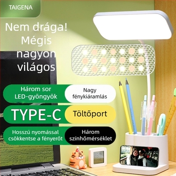 LED asztali lámpa beépített akkumulátorral és érintéses kapcsolóval – CRI ≥ 90, Nemzeti Osztály A megvilágítás, feszültség ≤ 36V