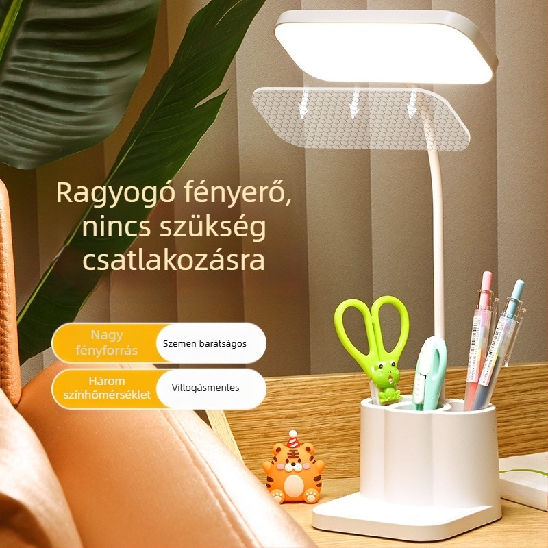 LED asztali lámpa beépített akkumulátorral és érintéses kapcsolóval – CRI ≥ 90, Nemzeti Osztály A megvilágítás, feszültség ≤ 36V