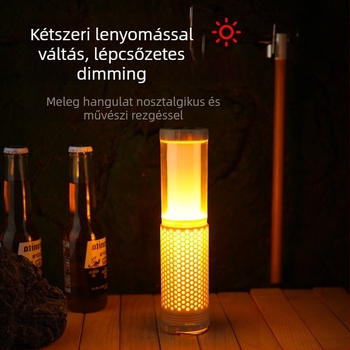 Kihúzható mágneses kempinglámpa USB töltéssel, LED világítás, 5V, 5W, manuális kapcsoló