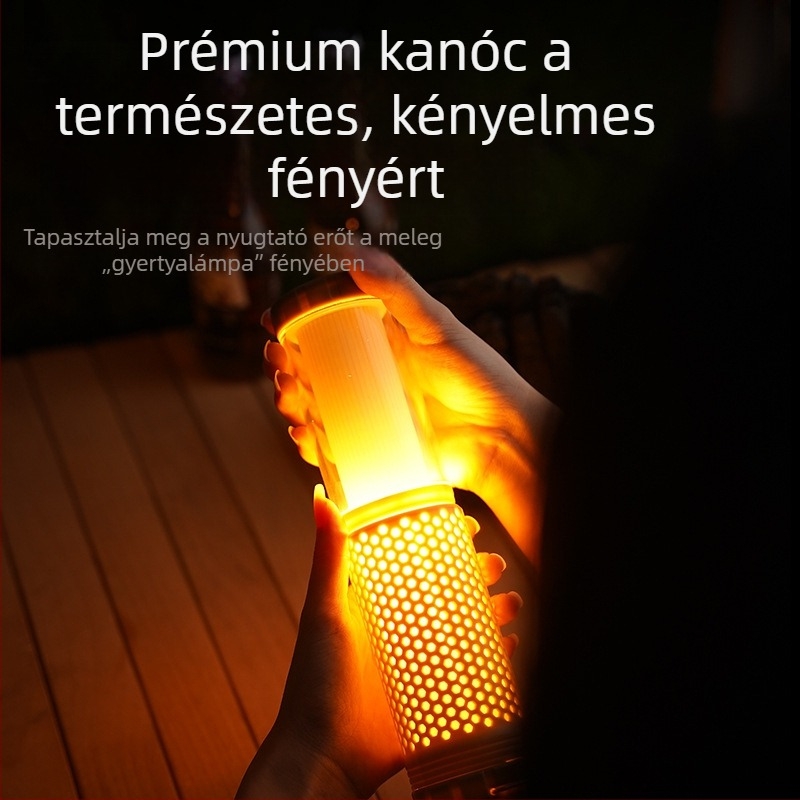 Kihúzható mágneses kempinglámpa USB töltéssel, LED világítás, 5V, 5W, manuális kapcsoló