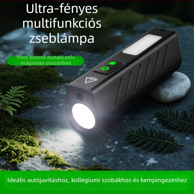 Tölthető LED mágneses kültéri munkafény – Multifunkcionális, hordozható EDC zseblámpa, ultranagy fényerő