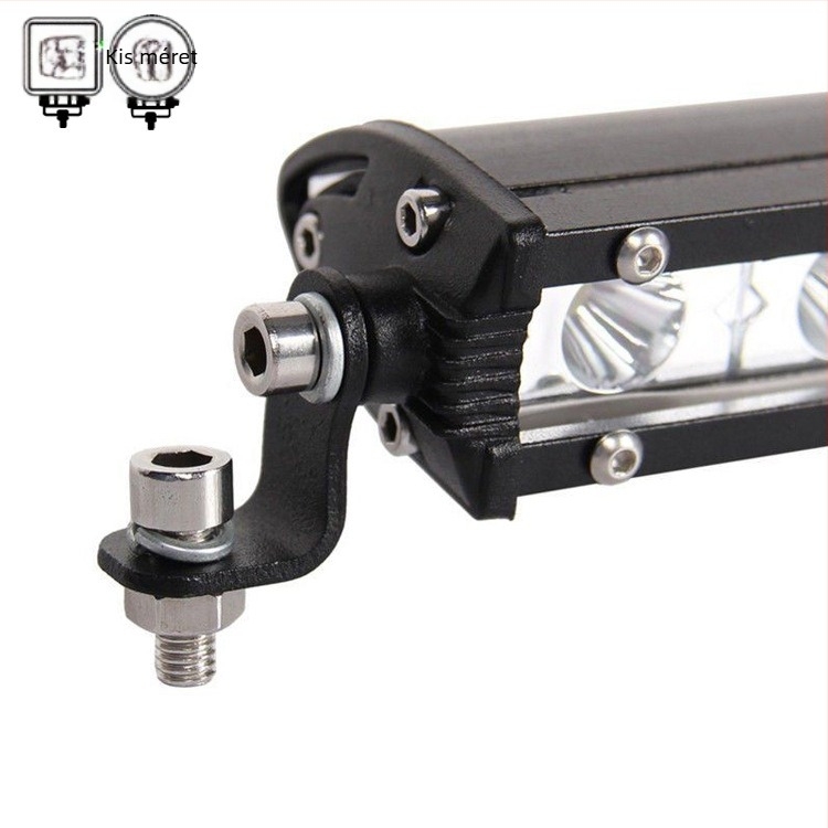 Gépjármű LED munka világítás, ultra vékony egy soros 3 LED, 9W, 12-24V, 10800 lm, 2525 LED, 6500K