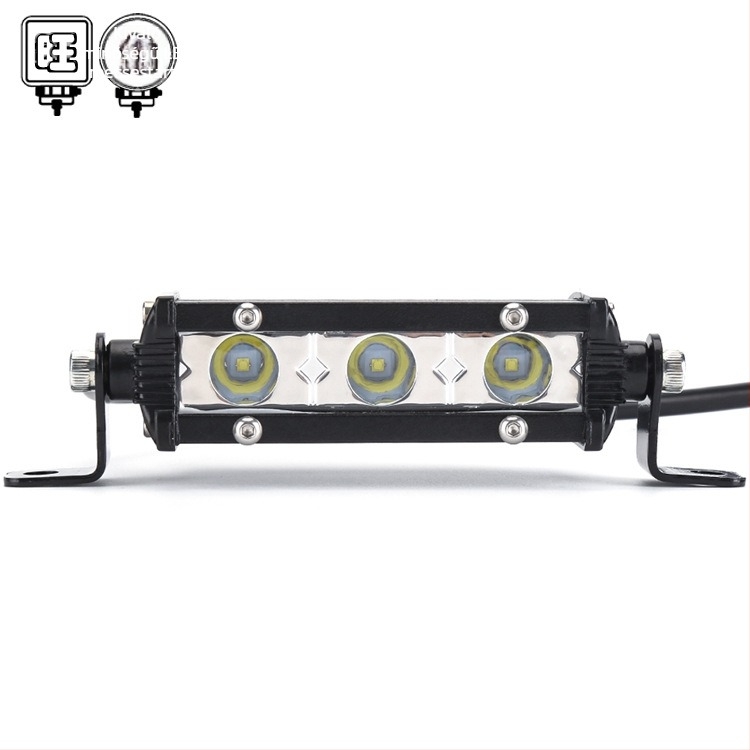 Gépjármű LED munka világítás, ultra vékony egy soros 3 LED, 9W, 12-24V, 10800 lm, 2525 LED, 6500K
