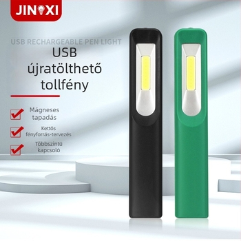 COB LED munkalámpa mágneses rögzítéssel, USB töltés, modell S550, 5 W, 60 lm
