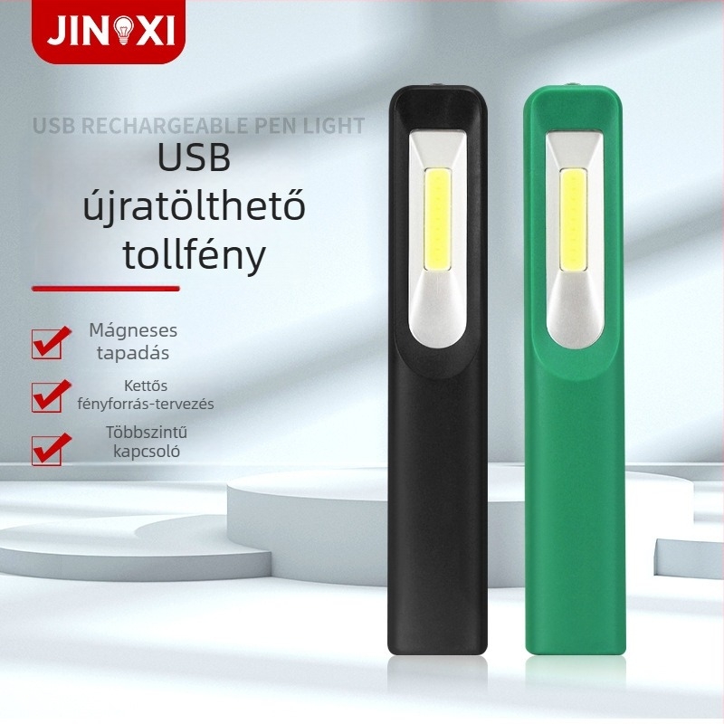 COB LED munkalámpa mágneses rögzítéssel, USB töltés, modell S550, 5 W, 60 lm