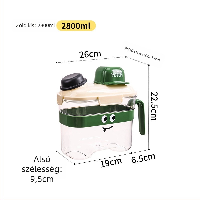 Harry PP zárható tárolóedény állateledelhez – nedvességálló, 2800–3600 ml