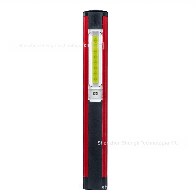 USB-töltéses COB LED munkalámpa mágneses tartóval, LED+COB fényforrás, 5W, 800 mAh akkumulátor, 100–200 m hatótáv