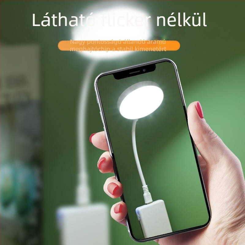 LED USB asztali lámpa szemvédő és éjszakai fény, CRI ≥90, USB-ellátás