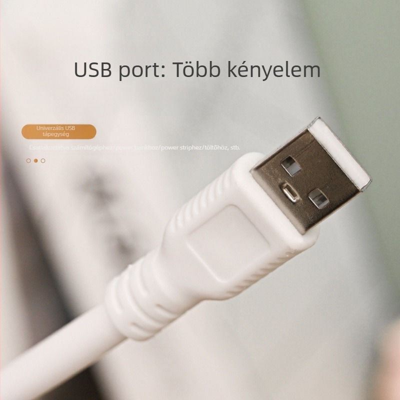 LED USB asztali lámpa szemvédő és éjszakai fény, CRI ≥90, USB-ellátás
