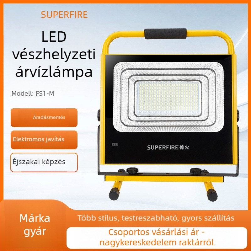 Shenhuo FS1-M mobil vízálló, újratölthető LED floodlight kültéri mérnöki projektekhez — hordozható kézi munkafény