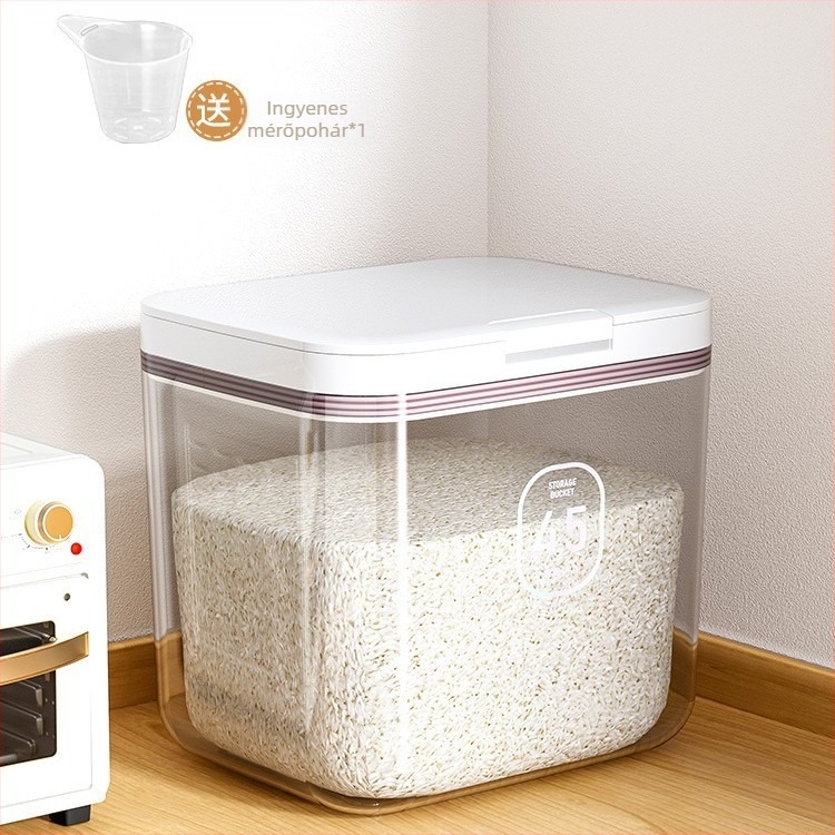 Rizses tároló, nedvességálló, műanyag, skandináv stílus