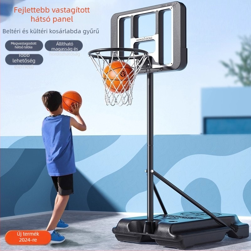 Mozgó kosárlabdaállvány emelhető dobókerettel, öntöttvas konstrukció, 6,7 kg, termékkód 454, kosárállvány