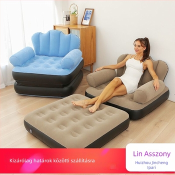 Felfújható ágy – öt az egyben kültéri kanapé-ágy, felület: kompozit anyag, kézi felfújás, külső pumpa