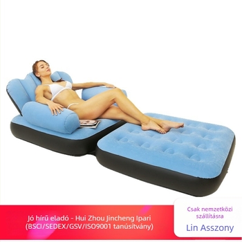 Felfújható ágy – öt az egyben kültéri kanapé-ágy, felület: kompozit anyag, kézi felfújás, külső pumpa