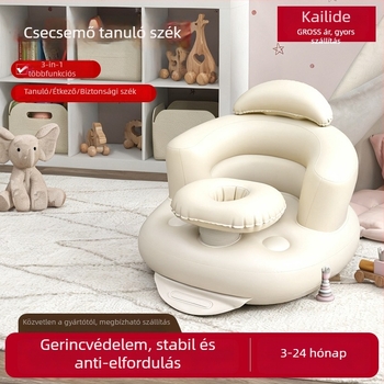 Hordozható felfújható baba fürdőszék, összehajtható kialakítással, 0–3 éveseknek