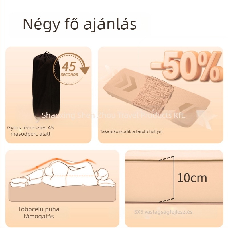 Blackdog automata felfújható matrac elektromos pumpával – 30D elasztikus szövet, 1–2 személyre, 3,2 kg