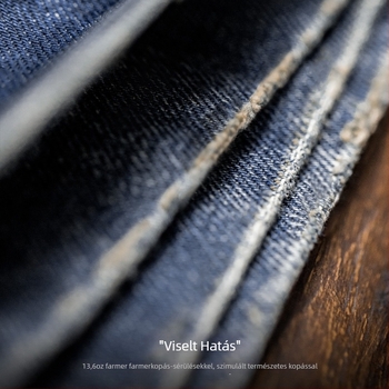 Madden Workwear Amerikai retro mosott denim Detroit dzseki, Vintage distressed rövid kabát férfiaknak, tavasz