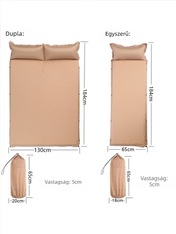 Egg Nest felfújható matrac kültéri használatra – felület: Chunya Spinning; súly: 3,2 kg; teherbírás 200 kg