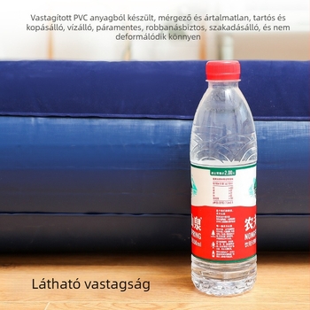 Kültéri felfújható ágy kettős légkészlettel, vastag, hordozható kempinghez; flocking felület; súly 3 kg; teherbírás 180 kg; eredet Shaoxing, Zhejiang