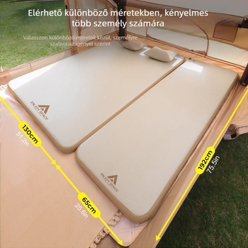 Enjoy space Kültéri kempingező légágy – 10 cm PVC brushed felfújható matrac, alvófelület kompozit anyagú, terhelhetőség 1000 kg