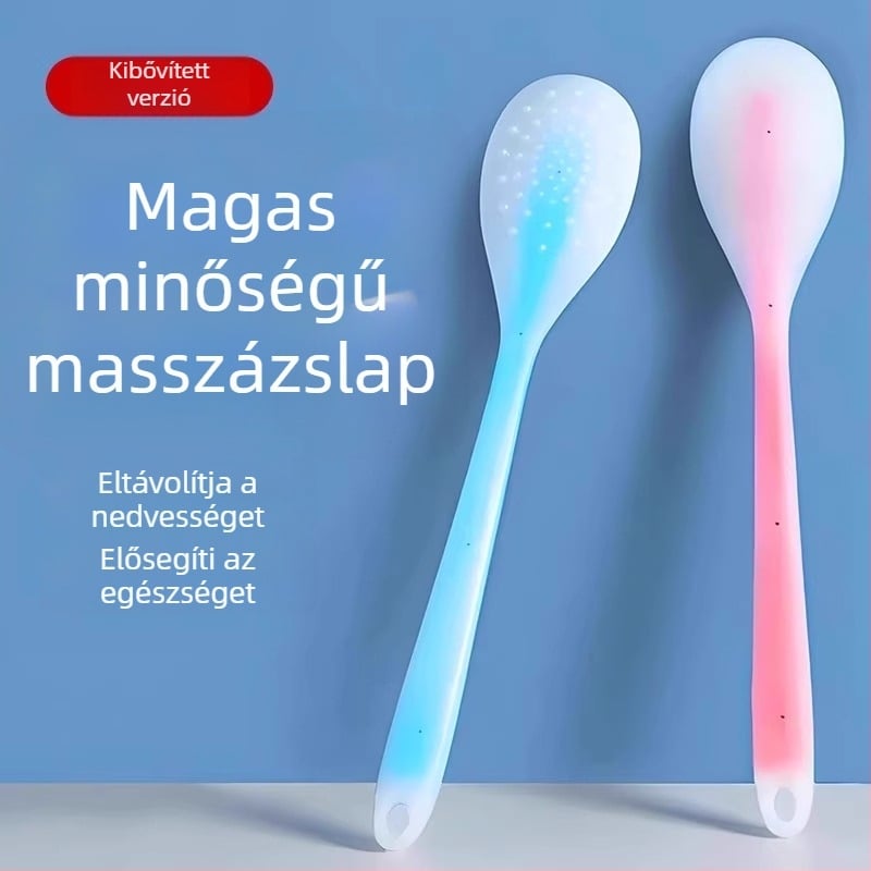 Szilikon meridián masszázs deszka és masszázs bot gömbfejjel, váll- és nyakmasszázsra, hát- és lábmasszázsra — kézi működés, 1. fokozat