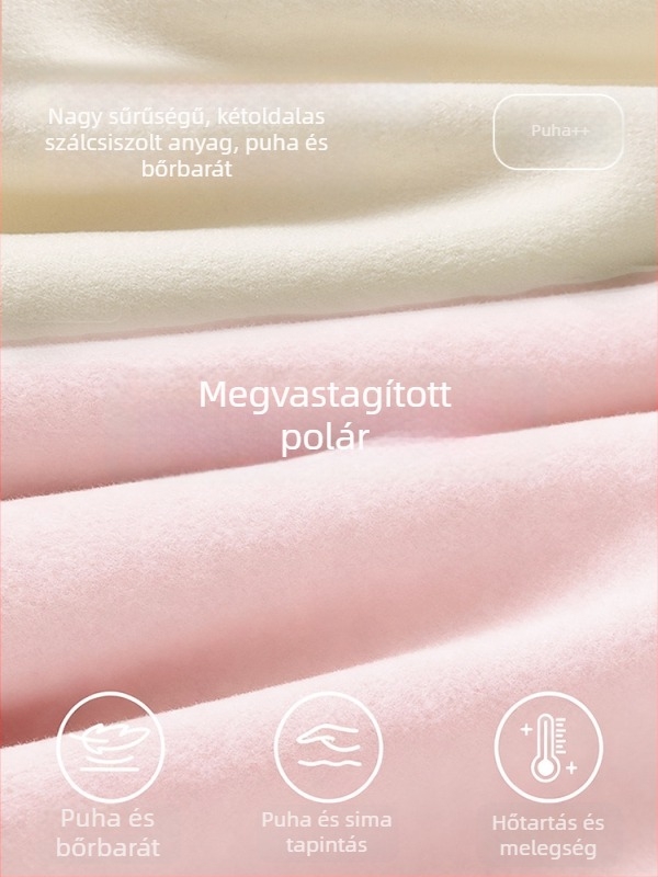 Női kétoldalas velúr cipzárral felső, fél magas gallérral, hosszú ujjú, karcsúsított vonal, meleg alapréteg őszi-téli