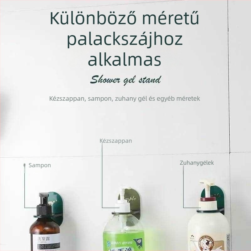 Fürdőszobai tároló polc zuhanyzseléhez, samponhoz és kézfertőtlenítőhöz — Friendly márka, Regular Fit modell, HQ kód, 1 réteg, modern minimalist design.