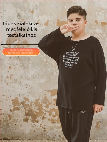 Yijia Fiúknak tervezett dupla oldalas fleece alapfelső télre, Derong anyag, 90% poliészter, 10% spandex, kapucni nélkül, 140 cm feletti gyerekeknek (8+ év)