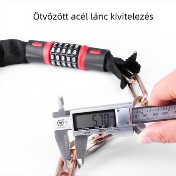 Ötjegyű jelszavas acél kerékpárlánc, hegyi kerékpárokhoz, elektromos kerékpárokhoz és motorkerékpárokhoz