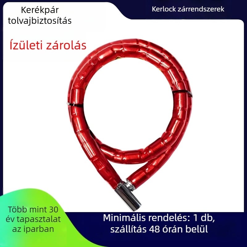 Kirk Kkgj002 – anti-theft láncos zár réz cilinderrel motorkerékpárokhoz, elektromos járművekhez és kerékpárokhoz, 605 g, modern stílus