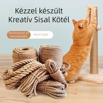 Macska DIY Dörzsölő oszlop hemp kötéllel – Seven Oh, egyszerű stílus