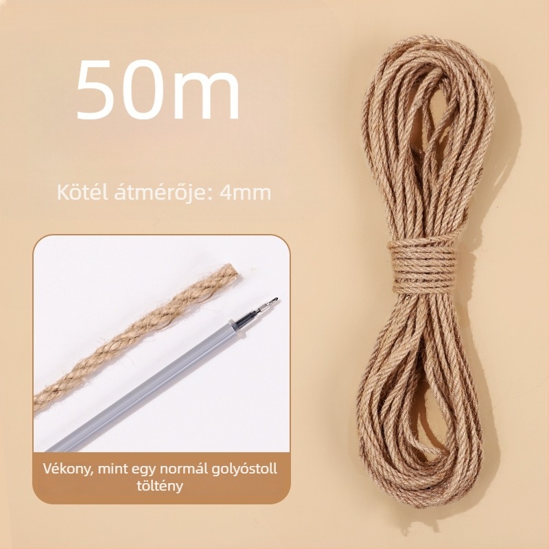 Macska DIY Dörzsölő oszlop hemp kötéllel – Seven Oh, egyszerű stílus