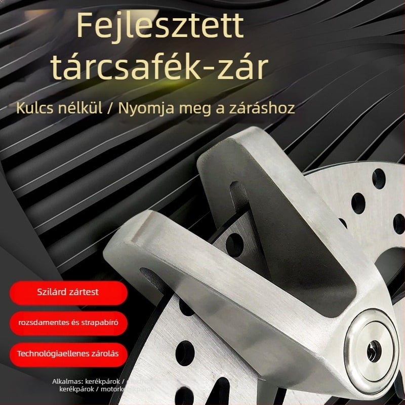 Chronicles tárcsazár motorkerékpárokhoz, elektromos kerékpárokhoz és mountain bike-hoz, vízálló lopás elleni tárcsazár – kiegészítő (modell: Other; széles körű felhasználás; feldolgozás és testreszabás: Igen; stílus: Other)