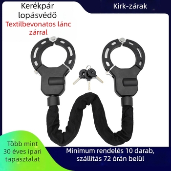 Kirk Kkhl002 Súlyos anti-lopás-zártest többirányú forgó mechanizmussal, ötvözet acél silikonk bevonattal, kerékpárok, elektromos kerékpárok és elektromos rollerek számára