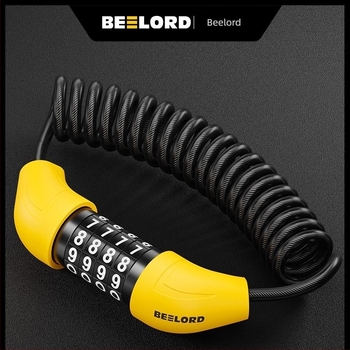 Pilod Sisak Kombinációs Zár acélhuzalos Kábellel — modell Helmet Combination Lock, anyag: acélhuzal, tömeg: 150 g, stílus: Modern Minimalista