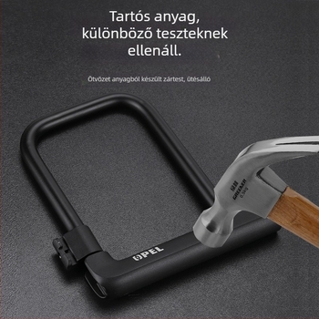 OPEL U-alakú kerékpárzár, metal, vízálló, testreszabható