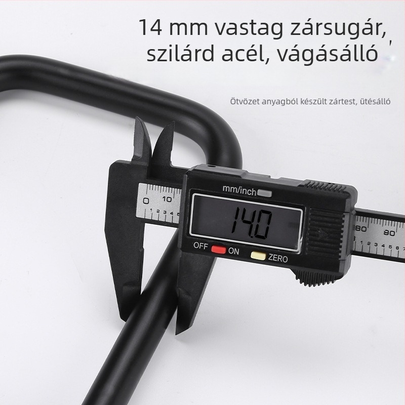 OPEL U-alakú kerékpárzár, metal, vízálló, testreszabható