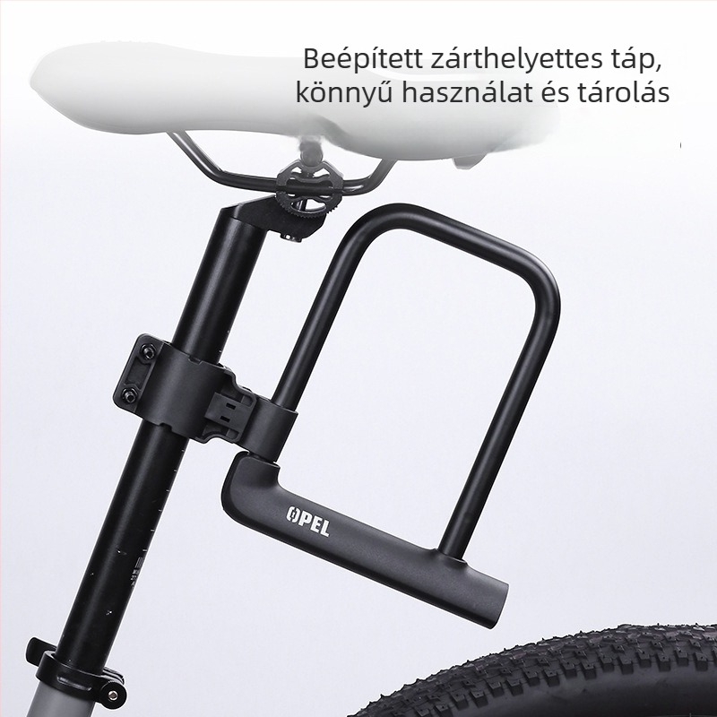 OPEL U-alakú kerékpárzár, metal, vízálló, testreszabható
