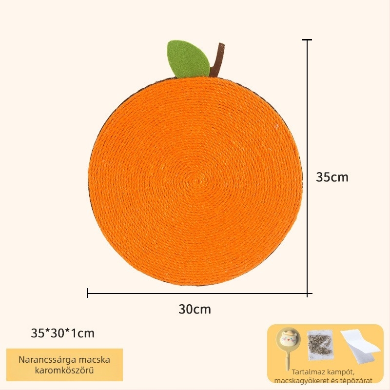 Sizál macska kaparópad, kopásálló, falra szerelhető függőleges kaparópanel, kanapévédelem, macska kellékek