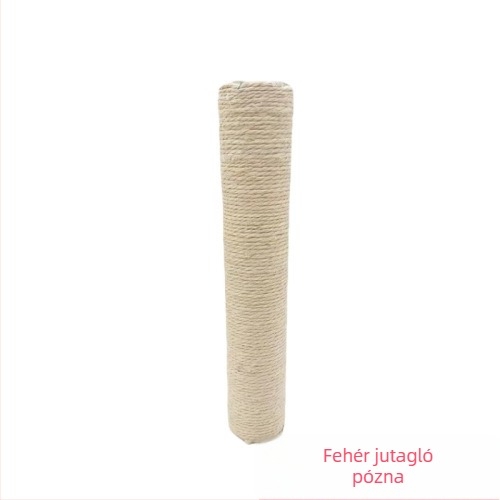 Macska mászóoszlop – DIY készlet Kraft papírtömlével és kenderzsinórral, egyszerű stílusú, Charming Pet