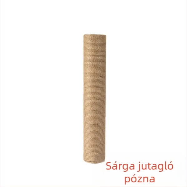 Macska mászóoszlop – DIY készlet Kraft papírtömlével és kenderzsinórral, egyszerű stílusú, Charming Pet