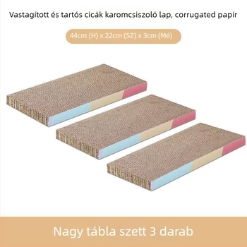 Macska karmolódeszka és macskaház hullámkartonból – önálló szórakozás, unaloműzés, aranyos stílus (Márka: Powerful Factory)